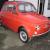 1967 FIAT 500 LEFT HAND DRIVE 4 SPEED MANUAL 54,000 MILES