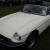 MG B ROADSTER convertible classic, white with piped vinyl interior, new hood