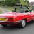 Classic Mercedes-Benz R107 300 SL (1987) Signal Red with Black Sports Check