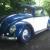 1958 VOLKSWAGEN BEETLE BLUE/CREAM 1200