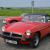 MG B ROADSTER IN TARTAN RED, LEATHER SEATS FULL M.O.T, THIS CAR IS NOW SOLD