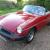MGB sports convertible 1980 with overdrive