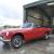 1972 CHROME BUMPER MG MGB ROADSTER, UNFINISHED PROJECT IN RED, TAX EXEMPT