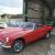 1972 CHROME BUMPER MG MGB ROADSTER, UNFINISHED PROJECT IN RED, TAX EXEMPT