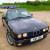 Black Schwarz BMW 320i 1992 E30 Convertible