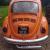 Classic orange VW Beetle 1300 1972