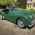 1958 Triumph TR3A, Brooklands green on black interior. Older body off resto.