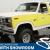 1985 Ford Bronco XLT 4X4