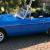 Blue 1975 MGB Roadster, chrome bumpers and overdrive in good condition