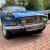 Blue 1975 MGB Roadster, chrome bumpers and overdrive in good condition