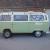 VW bay window 1972 Devon campervan, beryl green, pop top with bunks, RHD 