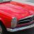 1966 Mercedes 230SL PAGODA Roadster , EURO-car, 4-SPEED, red/tan, km!, 129 pix *