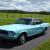 1967 Mustang, Frost Turquoise with Black Vinyl Top/Black Leather interior, 289V8