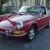 1969 PORSCHE 912 TARGA. COA. MATCHING NUMBERS. FACTORY POLO RED WITH BLACK.