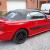  1994 FORD MUSTANG GT RED 5LITRE MANUAL CONVERTABLE 