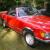 1972 Mercedes-Benz 350SL Red convertible both tops 34,500 original miles