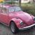 1973 Volkswagen Beetle Bug Bright Pink unique with Eyelashes RARE NO RESVSERE