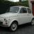 1969 classic Fiat 500F round speedo model restored white red interior LHD 
