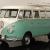 1964 Volkswagen Type 2 Deluxe 13 window Micro Bus Restored Mint Green