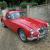 MGA MK11 Coupe, 1962 RED, with 1800cc engine fitted.