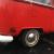 1970 Volkswagen Bus with Cargo Luggage Rack 2nd Row Seat Red