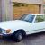 Beautiful White car with Blue leather, low mileage, classic Mercedes Convertible