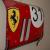 vintage Ferrari Grand Prix race Car Hood Panel sign wall art by Darren Hall
