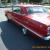 Red '63 Chevy Impala, 2 dr. hardtop.