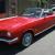 Vintage 1966 Candy Red Mustang convertible