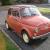 Fiat 500 500F 1965 650 engine right hand drive coral red