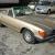  1983 Mercedes Benz 380 SL Convertible Auto Metallic Gold Cream Leather Hardtop 