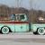 1956 Chevy pickup shortbed Patina hot rod custom RestoMod rat low street rod !!!