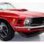 1970 RED ON RED MUSTANG CONVERTIBLE LOADED....PS,PB AND AC. GORGEOUS PAINT, BODY
