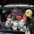 Muscle Car,classic, vintage, 2 door coupe two tone resto modification LS engine