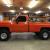 Completely Restored 1982 Orange Chevy Pick Up K20 4x4