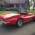 1972 corvette convertible with hardtop and factory air (rare) red , manual
