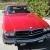 1982 Mercedes Benz 500SL R107 Red with Tan Leather and 71K Original Miles