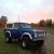 Freshly Rebuilt Classic 1974 Ford Bronco 4x4 Blue with White Hardtop.