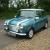 Rover Mini Cooper in Hawaiian Blue with Chequered Roof Decals