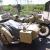 1975 DNEPR 650CC MOTORBIKE AND SIDE CAR DONE AS GERMAN BMW WITH MG MOUNT AND PAN