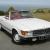 Mercedes 350sl 1973 classic white with red interior