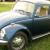 Blue Classic 1968 Volkswagen Beetle Coupe